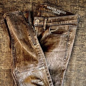 Madewell Skinny Skinny Ankle Jeans - Moto Style